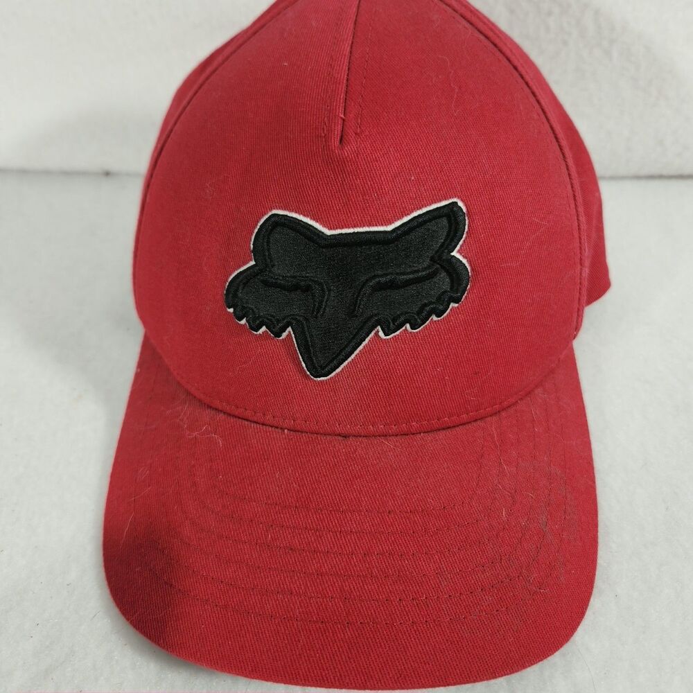 Fox Head Snapback Hat Red  Size L/XL Flexfit 110 Yupoong